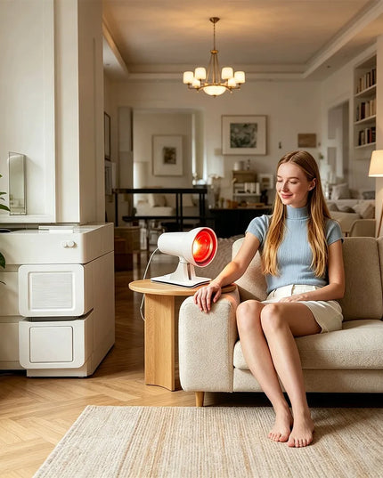 150 W infraraudonųjų spindulių šildomoji lempa, reguliuojama, balta