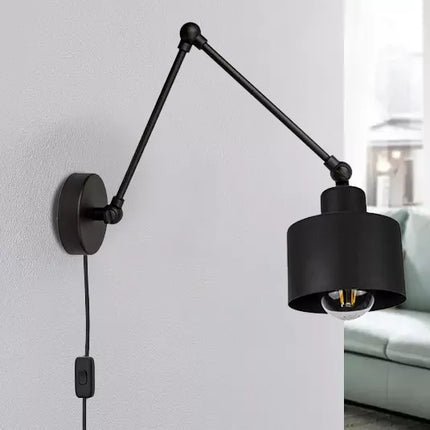 Sieninis šviestuvas LOFT Edison LED su jungikliu