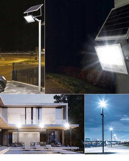 LED gatvės šviestuvas HALOGEN Saulės prožektorius 100W Saulės panelė Solar