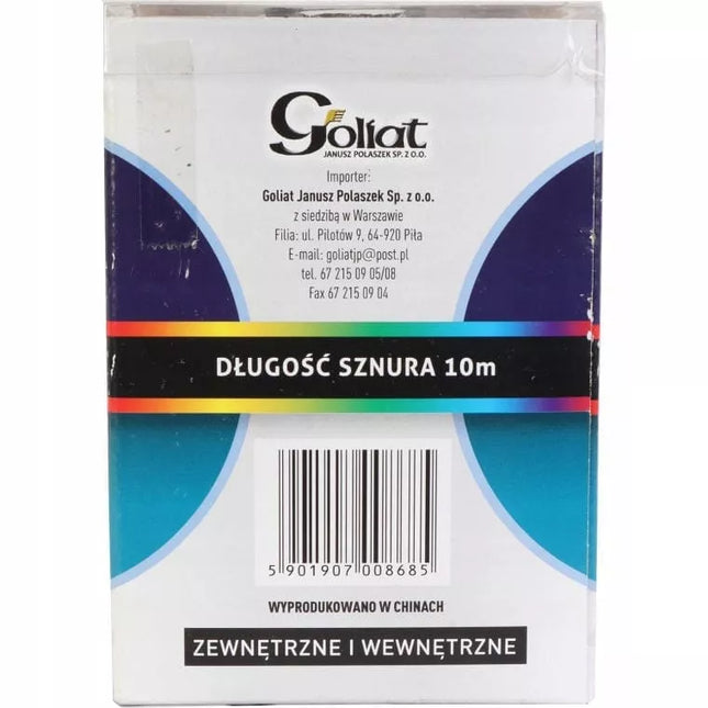 Goliat 200 LED girlianda lauko apšvietimui, 10 m, spalvota
