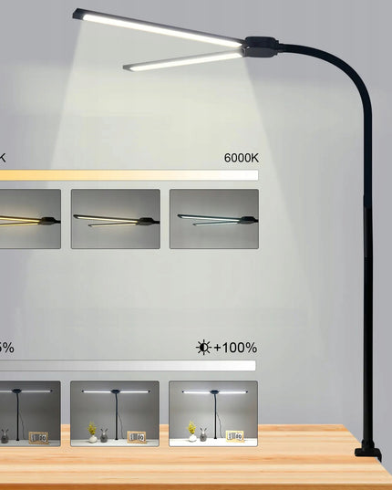 LED stalinė lempa mokyklai, braižymo lempa biurui, 14W CCT