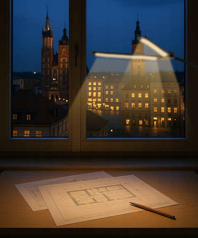 LED stalinė lempa mokyklai, braižymo lempa biurui, 14W CCT