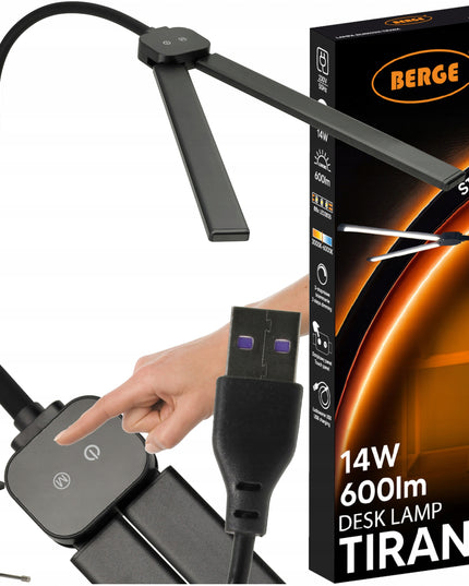 LED stalinė lempa mokyklai, braižymo lempa biurui, 14W CCT