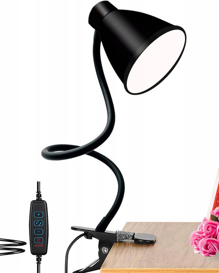 LED stalinė lempa su spaustuku, pritemdoma, 40xLED