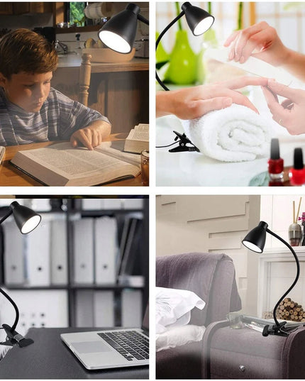 LED stalinė lempa su spaustuku, pritemdoma, 40xLED