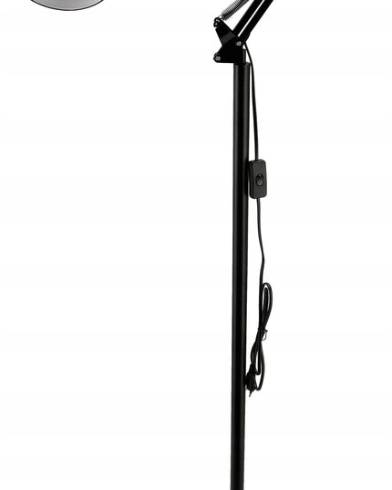 Grindinis stovintis LED šviestuvas, 1xE27, 185 cm, reguliuojamas, tvirtai pagamintas