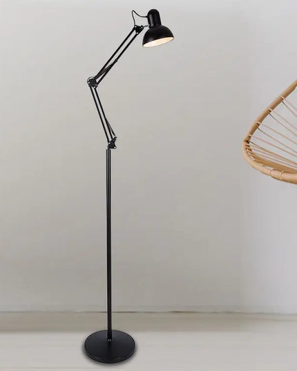 Grindinis stovintis LED šviestuvas, 1xE27, 185 cm, reguliuojamas, tvirtai pagamintas