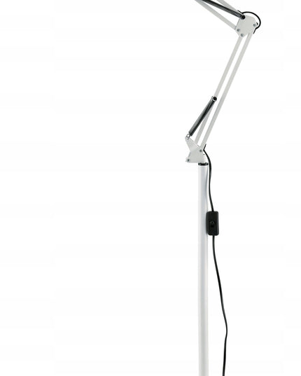 Stalinė LED lempa 1xE27 185CM Stabili + Reguliuojama BALTA