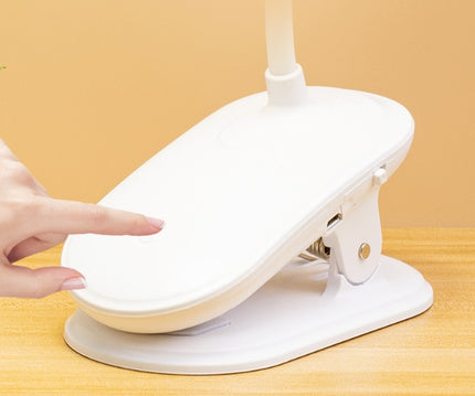 Stalinė LED lemputė su spaustuku, 5W, pritemdoma, su USB, 230V