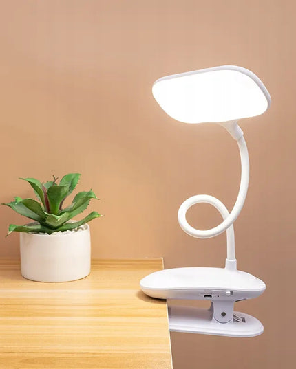 Stalinė LED lemputė su spaustuku, 5W, pritemdoma, su USB, 230V