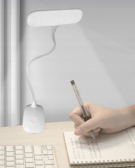 Stalinė LED lemputė su spaustuku, 5W, pritemdoma, su USB, 230V