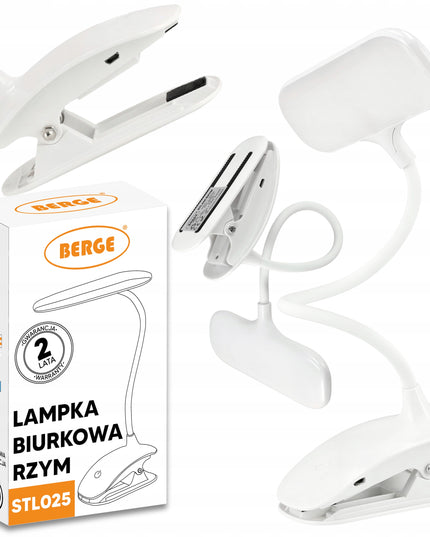 Stalinė LED lemputė su spaustuku, 5W, pritemdoma, su USB, 230V