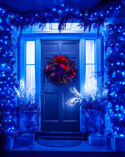 Kalėdinės girliandos 1000 LED Mėlynos LAUKUI / VIDAUS