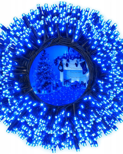Kalėdinės girliandos 1000 LED Mėlynos LAUKUI / VIDAUS
