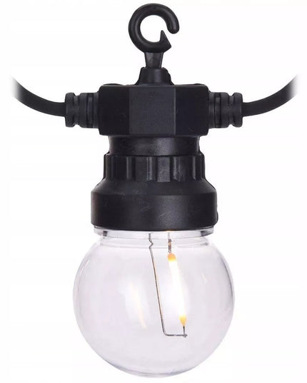 Lauko girlianda 10 LED lempučių, sodo šviestuvų grandinė