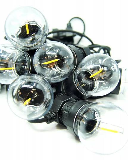 Lauko girlianda 10 LED lempučių, sodo šviestuvų grandinė
