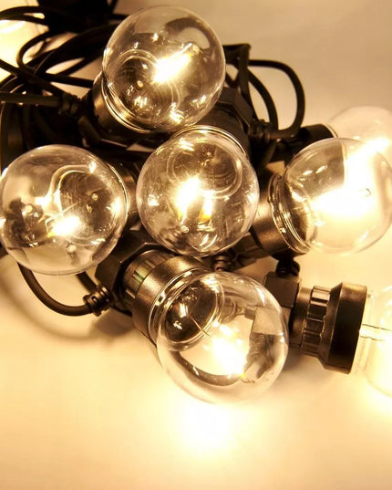 Lauko girlianda 10 LED lempučių, sodo šviestuvų grandinė
