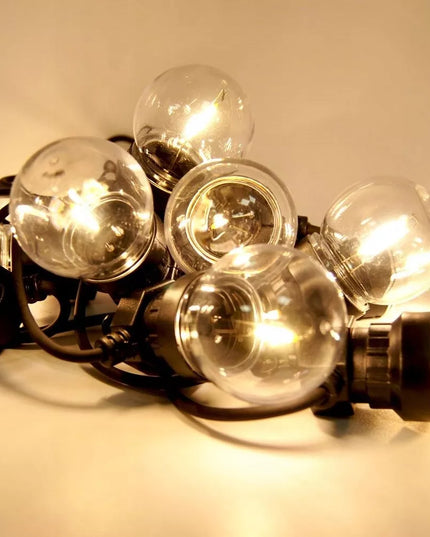 Lauko girlianda 10 LED lempučių, sodo šviestuvų grandinė