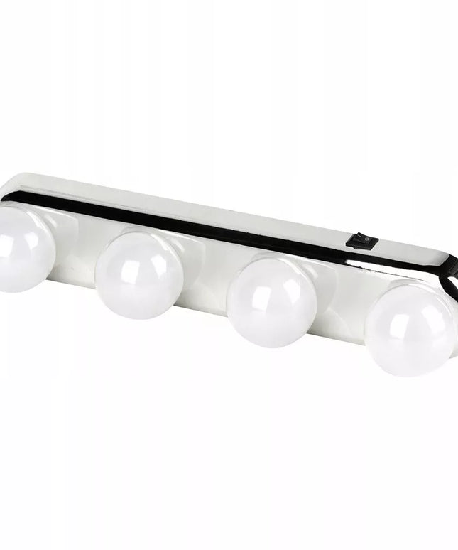 Lemputės ant veidrodžio, lempos su siurbtukais makiažo veidrodžiui, lempučių juosta