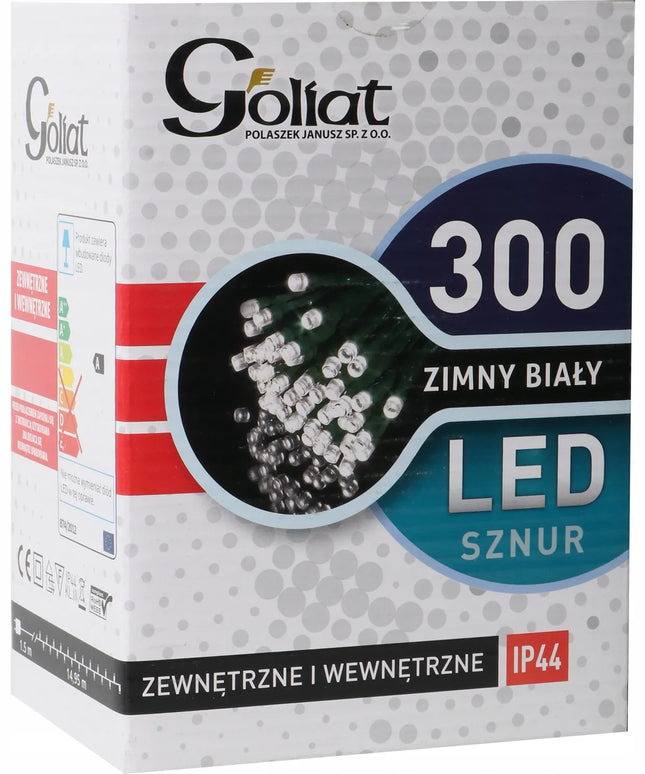 Goliat 300 LED kalėdinė girlianda, skirta naudoti patalpose ir lauke