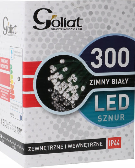 Goliat 300 LED kalėdinė girlianda, skirta naudoti patalpose ir lauke
