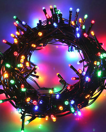 Heckermann RGB kalėdinė girlianda, 500 LED lempučių, 52 m, su nuotolinio valdymo pulteliu, IP44