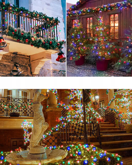 Heckermann RGB kalėdinė girlianda, 500 LED lempučių, 52 m, su nuotolinio valdymo pulteliu, IP44
