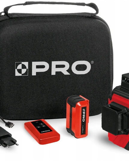 Daugiallinis lazeris PRO AQ3DR 3x360° Li-ion akumuliatorius, dėklas, įkroviklis