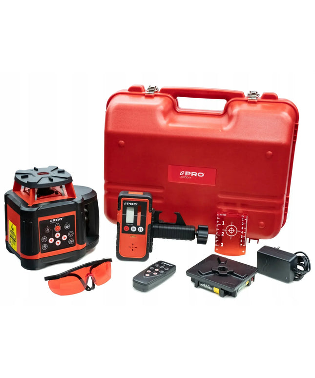 Rotacinis lazerinis nivelyras PRO LR-500XY su raudonu spinduliu