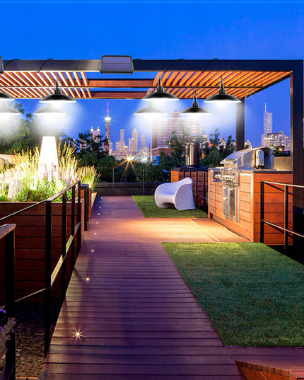 Lauko, sodo šviestuvas 800 lm 2 vnt. su saulės baterija