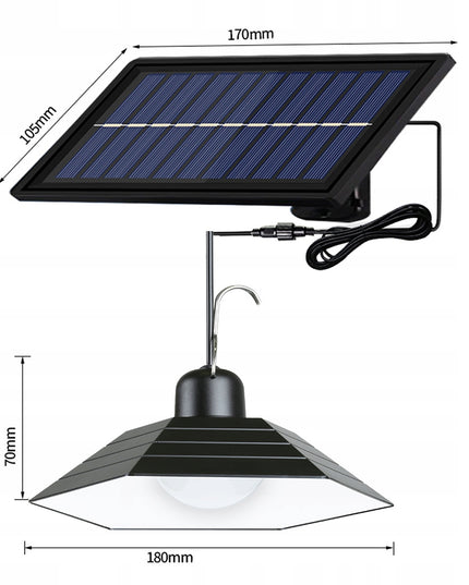 Lauko, sodo šviestuvas 800 lm 2 vnt. su saulės baterija