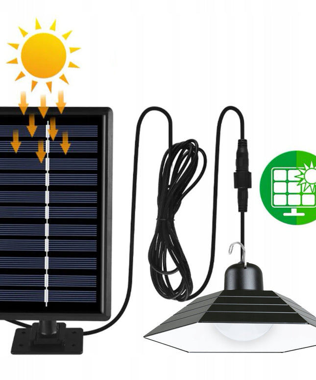 Lauko, sodo šviestuvas 800 lm 2 vnt. su saulės baterija