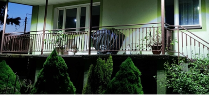 Lauko, sodo šviestuvas su saulės baterija 180W 3000lm