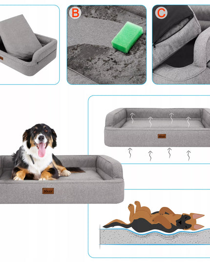 Doggy gultas sofa šunims L 78x47 cm PARADISE INARI pilka