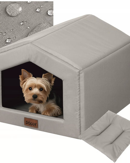Šuns guolis-būdelė "Doggy Smart R1" su pagalve, 46x50x38 cm