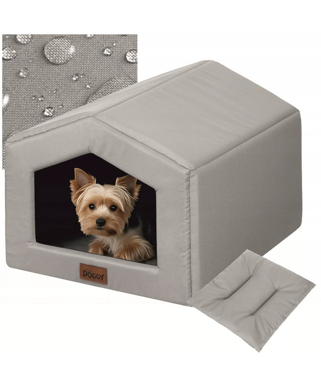 Šuns guolis-būdelė "Doggy Smart R1" su pagalve, 46x50x38 cm