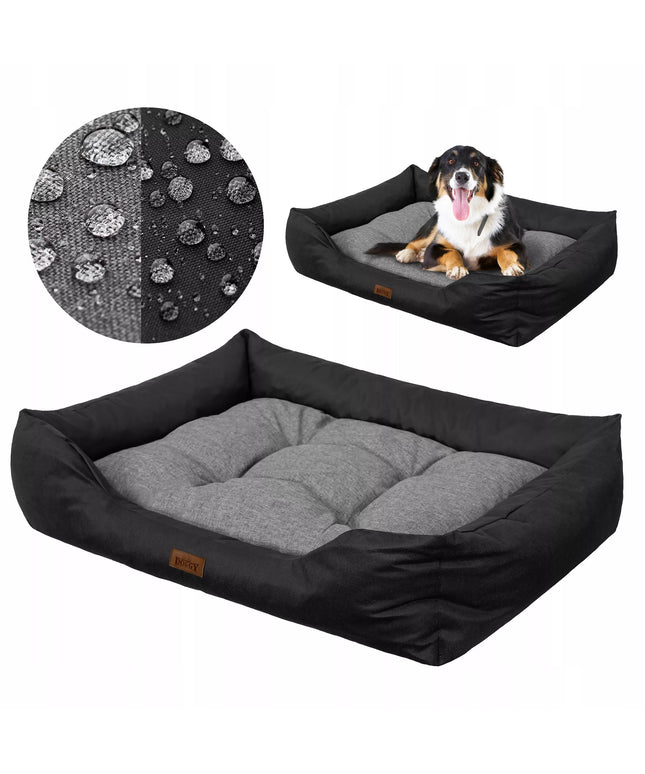 Šunų guolis Doggy PUFFY XL 92x73 cm, pilkas