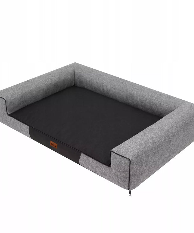 Šuns gultas sofa Doggy VICTORIA XL 100x65 cm tamsiai pilkas