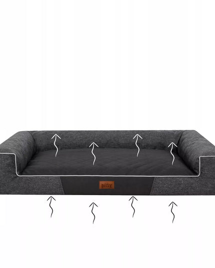 Šunų guolis, sofa, vandeniui atspari, nuimamas užvalkalas, XL dydis, 100x65 cm