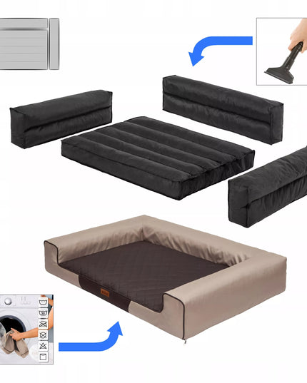 Vandeniui atsparus šuns guolis-sofa VICTORIA XXL 118x78 cm