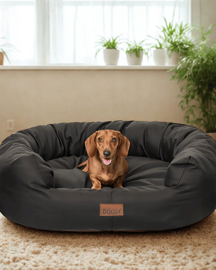 Doggy Amazing XL šunų gultas, vandeniui atspari sofa, 93x74 cm, juodas
