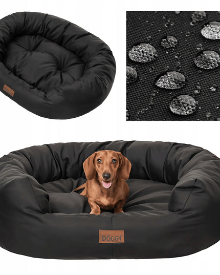 Doggy Amazing XL šunų gultas, vandeniui atspari sofa, 93x74 cm, juodas