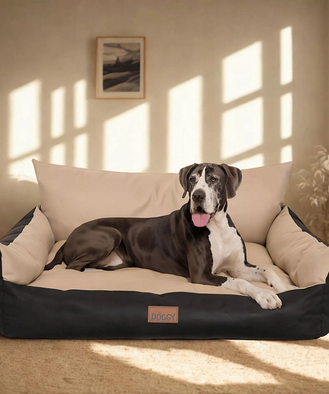 Šunų guolis Doggy Joker Lite XXXL – smėlio spalvos 132x106 cm