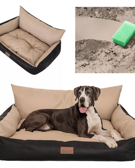 Šunų guolis Doggy Joker Lite XXXL – smėlio spalvos 132x106 cm