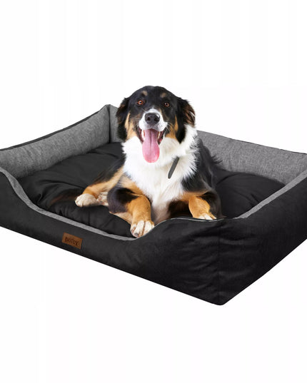 Doggy PUFFY šunų ir kačių guolis, patvarus, M dydis, 67x54 cm, pilka sofa