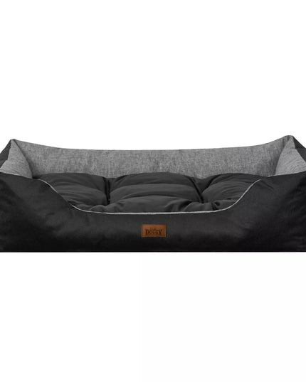 Doggy PUFFY šunų ir kačių guolis, patvarus, M dydis, 67x54 cm, pilka sofa