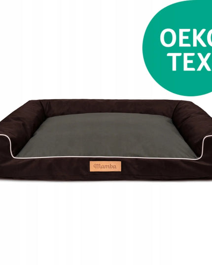 DOGESTE L dydžio vandeniui atsparus šuns guolis-sofa su nemokamu personalizuotu užrašu, 82 × 50 cm