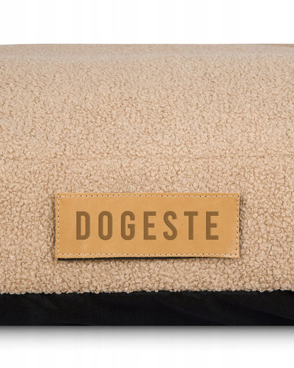 DOGESTE Teddy XXL smėlio spalvos šuns guolis, 118 × 78 cm, su nemokamu personalizavimu