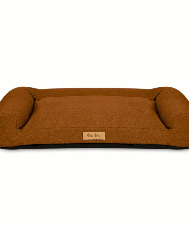 DOGESTE Teddy XXL rudas šuns guolis su nemokamu užrašu, 118 × 78 cm
