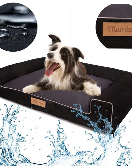 DOGESTE XXL vandeniui atsparus šuns guolis-sofa su nemokamu siuvinėjimu, 118 × 78 cm